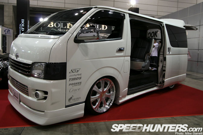 customized toyota hiace vans