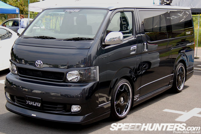 customized toyota hiace vans