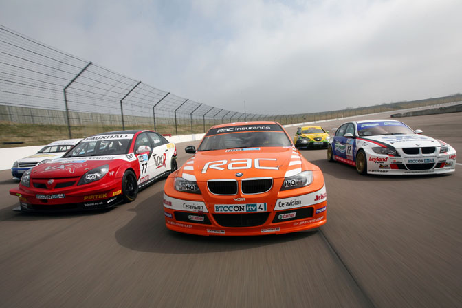 BTCC racing driver Paul O'Neill at Scarborough diabetes event. 