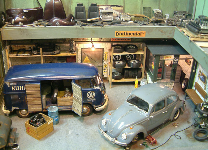 model car diorama