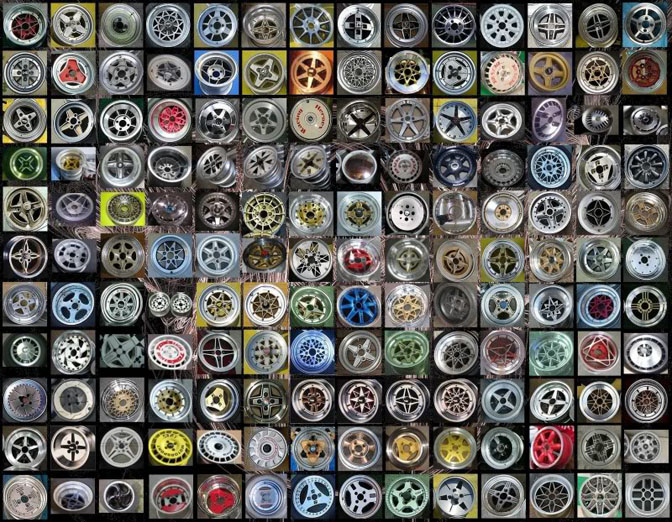 Random Snap>>wall Of Wheels