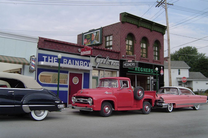 model car diorama