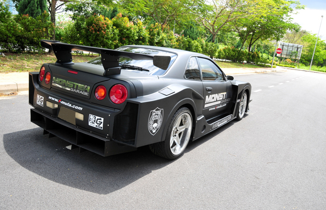 Nissan Skyline GTR R34 in gioventù cultura automobilistica in Shah Alam,  Malaysia Foto stock - Alamy