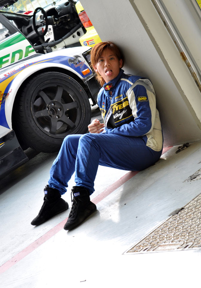 Japanese professional driver and drifter Ken Gushi and actor