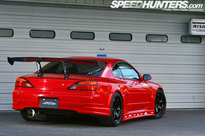 Red Nissan S15 Silvia Rear 