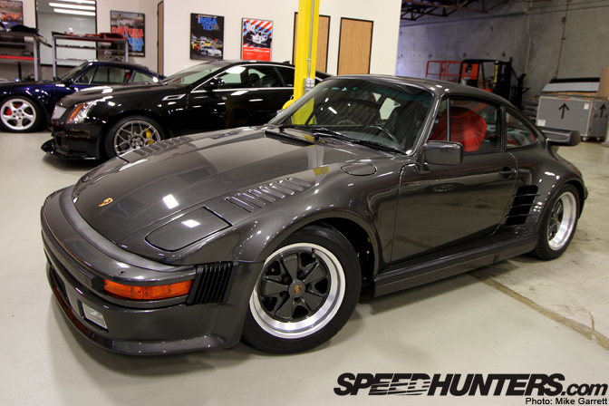 Gray Porsche 930 1980s