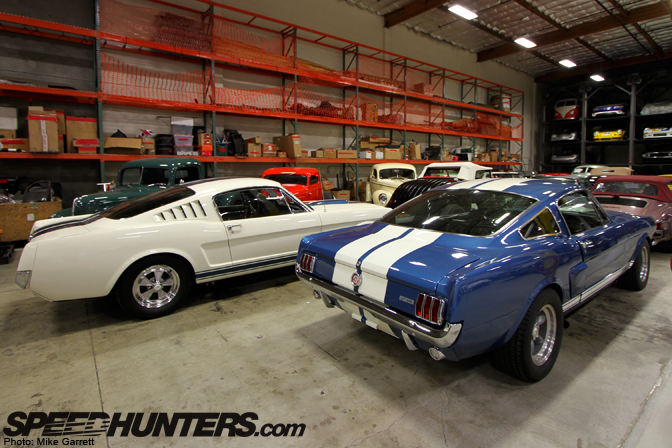 White and Blue Shelby Mustangs GT350