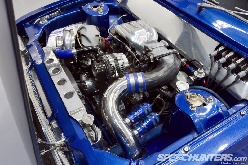 At the heart of the package is a 13B engine built around FD3S RX-7 rotors a...