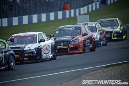 Round 2 of the 2013 British Touring Car Championship, held at the Donington Park circuit in Leicestershire