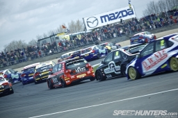 Round 2 of the 2013 British Touring Car Championship, held at the Donington Park circuit in Leicestershire