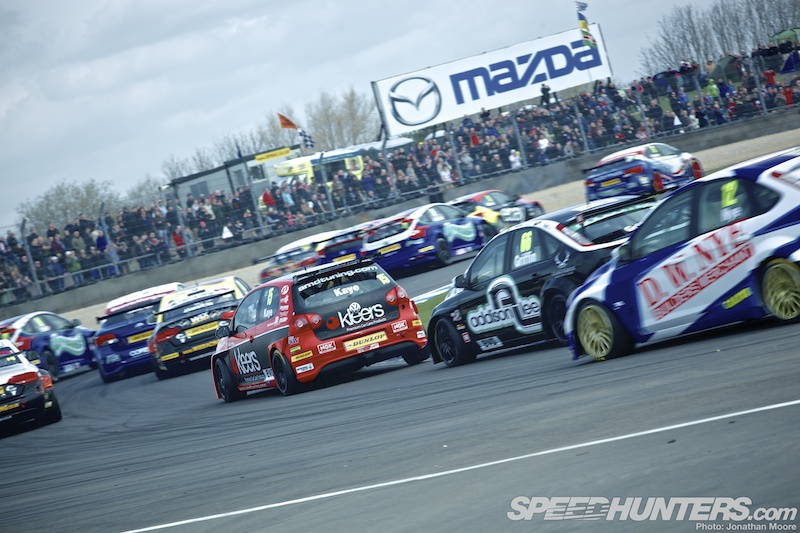 Round 2 of the 2013 British Touring Car Championship, held at the Donington Park circuit in Leicestershire