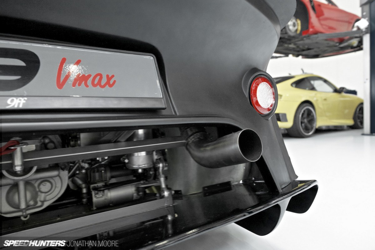The workshop of specialist Porsche tuners 9FF