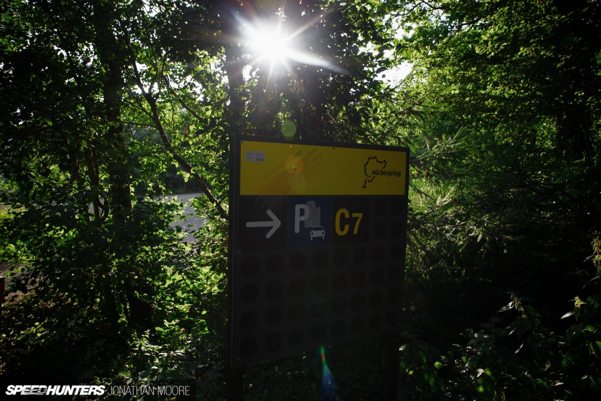 The Nürburgring Südschleife, the abandoned southern loop of the legendary Nordschleife racing circuit, built in 1927 but mostly destroyed during the building of the modern Grand Prix track