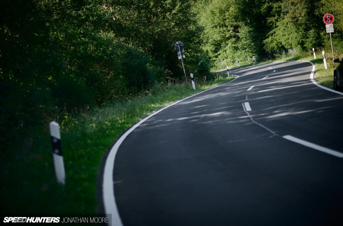 The Nürburgring Südschleife, the abandoned southern loop of the legendary Nordschleife racing circuit, built in 1927 but mostly destroyed during the building of the modern Grand Prix track