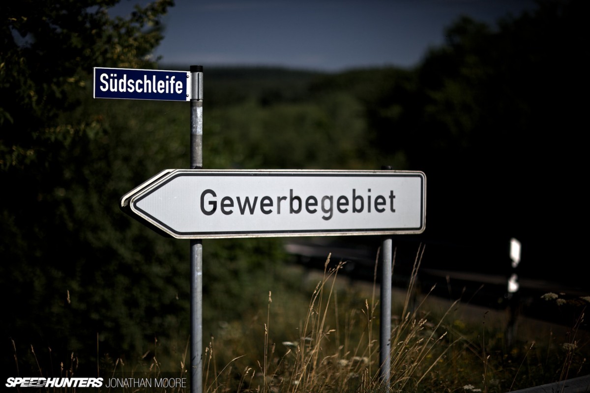The Nürburgring Südschleife, the abandoned southern loop of the legendary Nordschleife racing circuit, built in 1927 but mostly destroyed during the building of the modern Grand Prix track