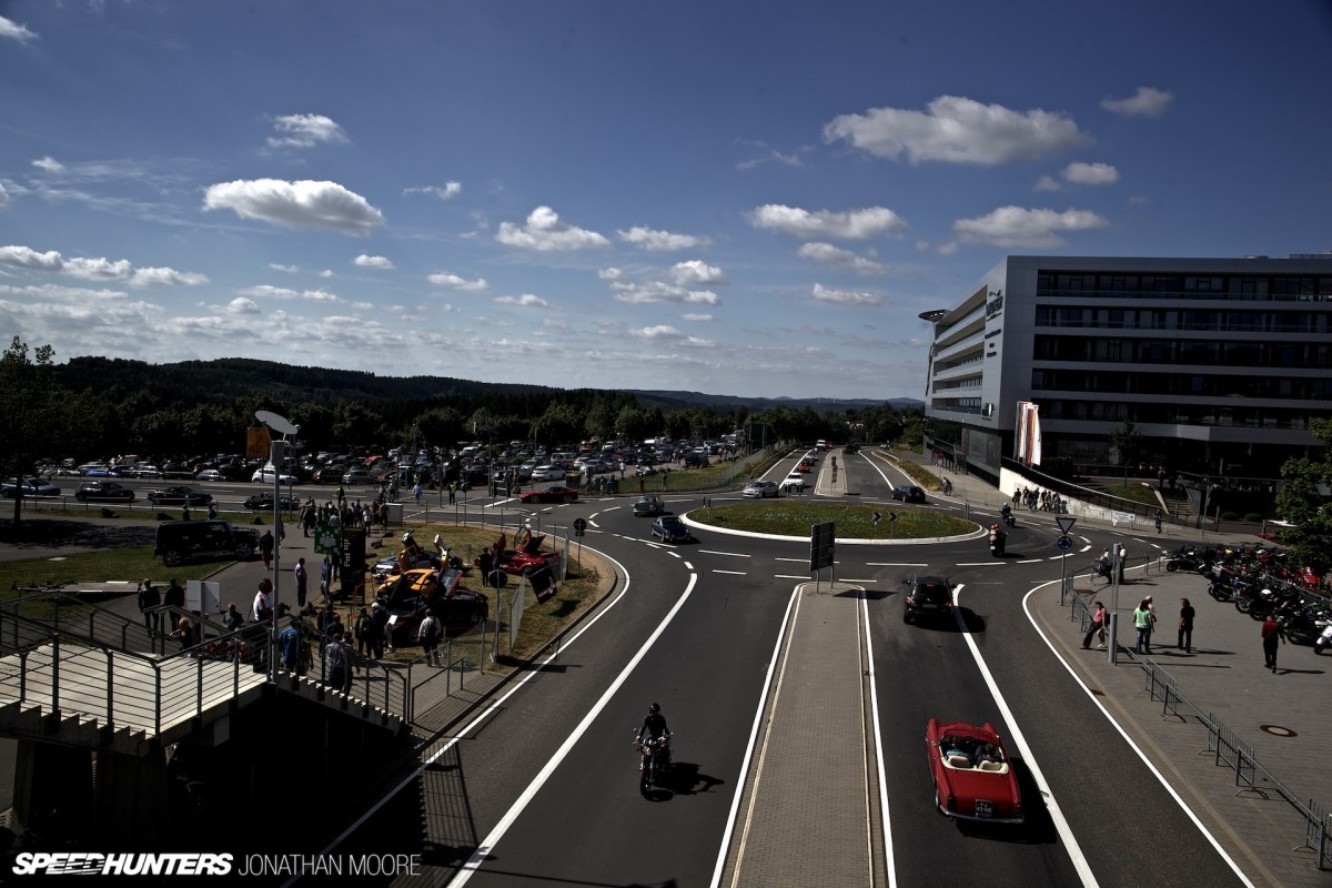 The Nürburgring Südschleife, the abandoned southern loop of the legendary Nordschleife racing circuit, built in 1927 but mostly destroyed during the building of the modern Grand Prix track