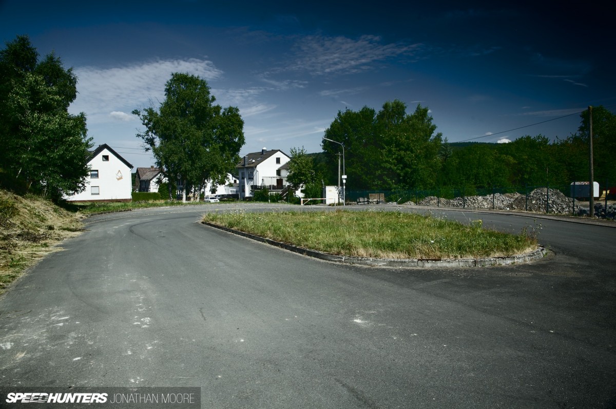 The Nürburgring Südschleife, the abandoned southern loop of the legendary Nordschleife racing circuit, built in 1927 but mostly destroyed during the building of the modern Grand Prix track