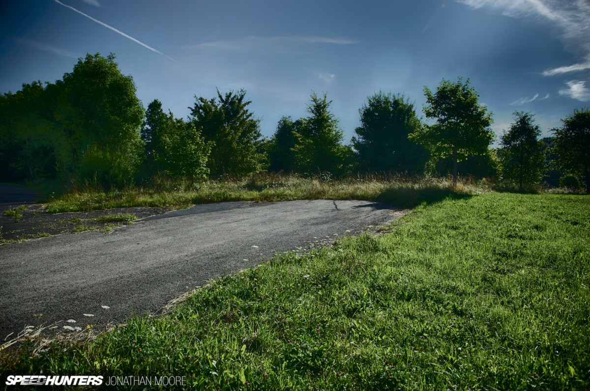 The Nürburgring Südschleife, the abandoned southern loop of the legendary Nordschleife racing circuit, built in 1927 but mostly destroyed during the building of the modern Grand Prix track