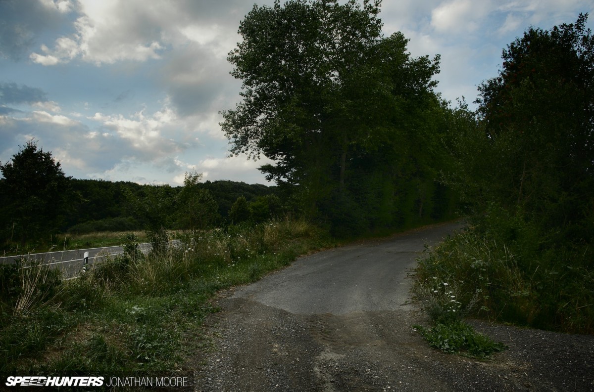 The Nürburgring Südschleife, the abandoned southern loop of the legendary Nordschleife racing circuit, built in 1927 but mostly destroyed during the building of the modern Grand Prix track