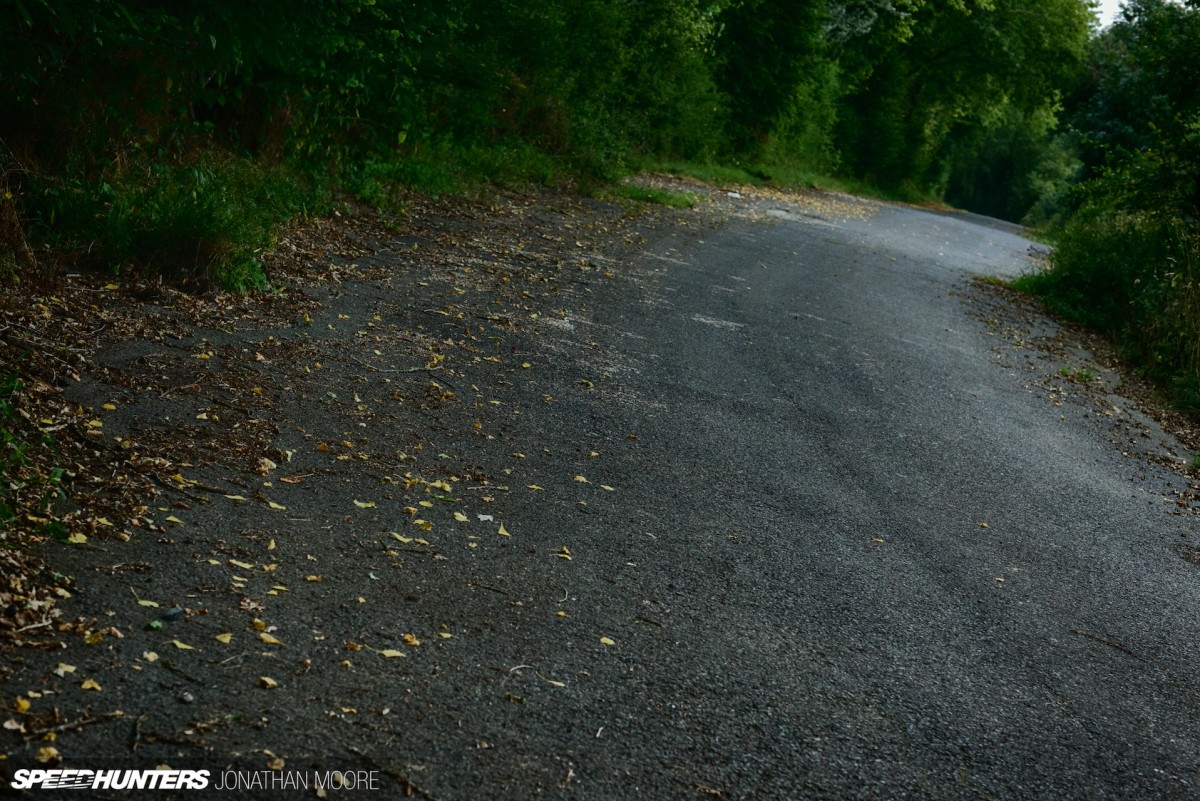 The Nürburgring Südschleife, the abandoned southern loop of the legendary Nordschleife racing circuit, built in 1927 but mostly destroyed during the building of the modern Grand Prix track