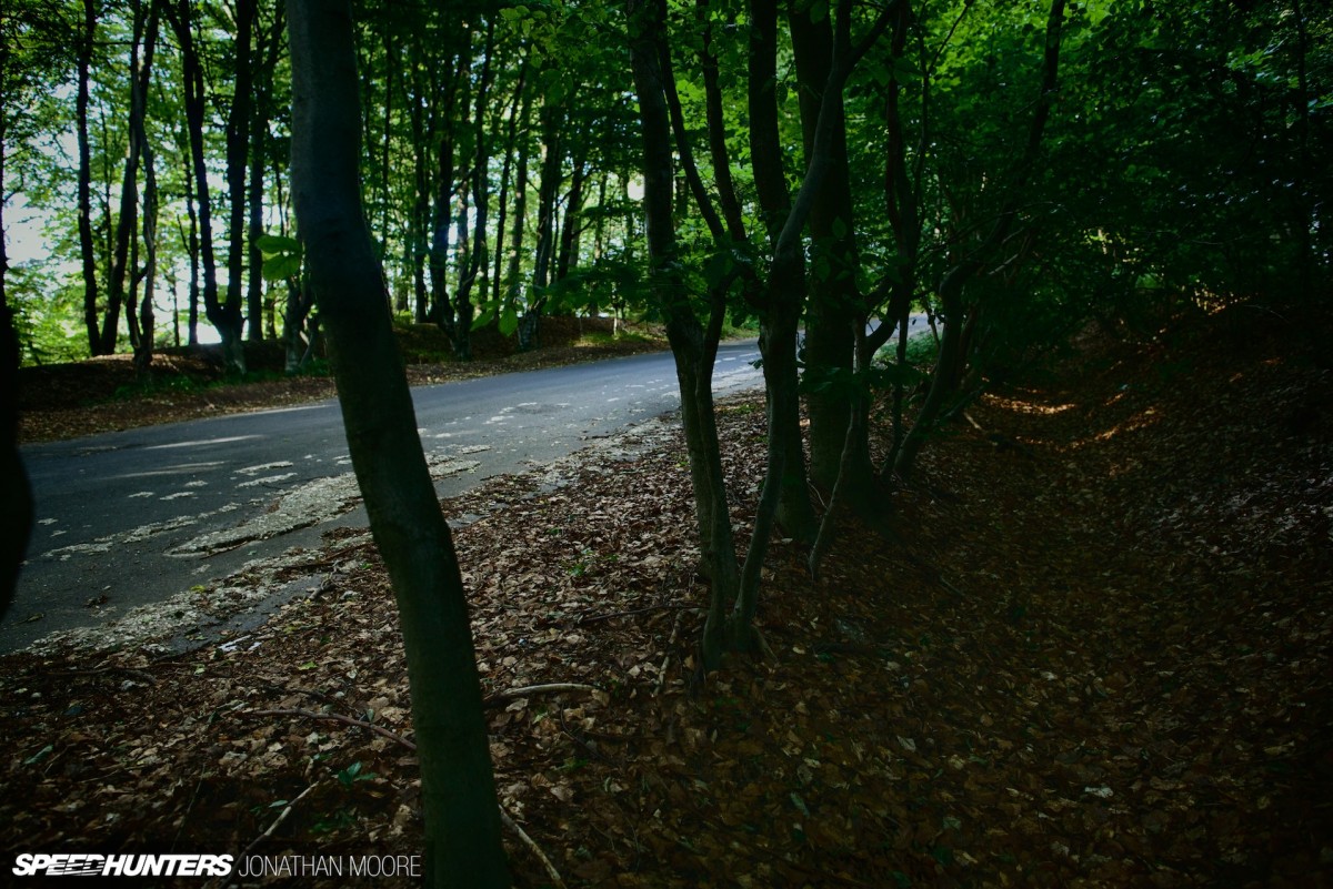The Nürburgring Südschleife, the abandoned southern loop of the legendary Nordschleife racing circuit, built in 1927 but mostly destroyed during the building of the modern Grand Prix track