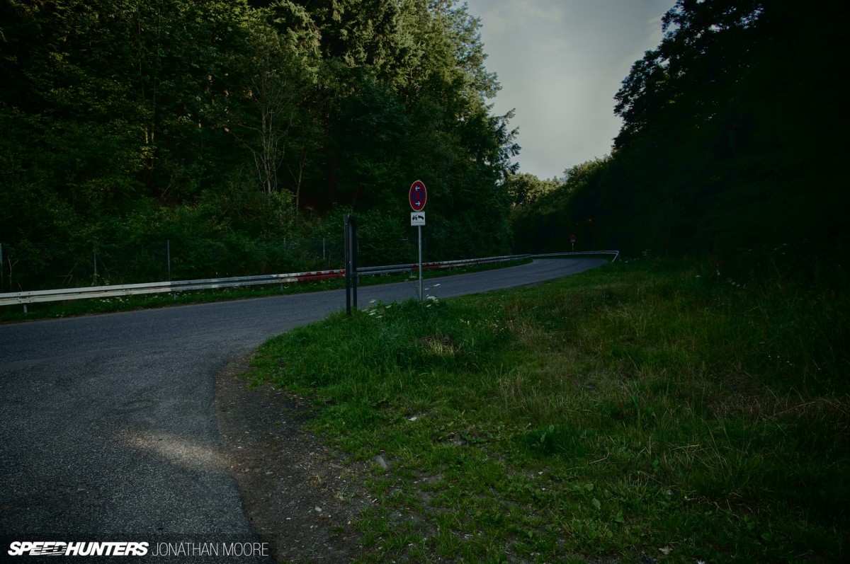 The Nürburgring Südschleife, the abandoned southern loop of the legendary Nordschleife racing circuit, built in 1927 but mostly destroyed during the building of the modern Grand Prix track