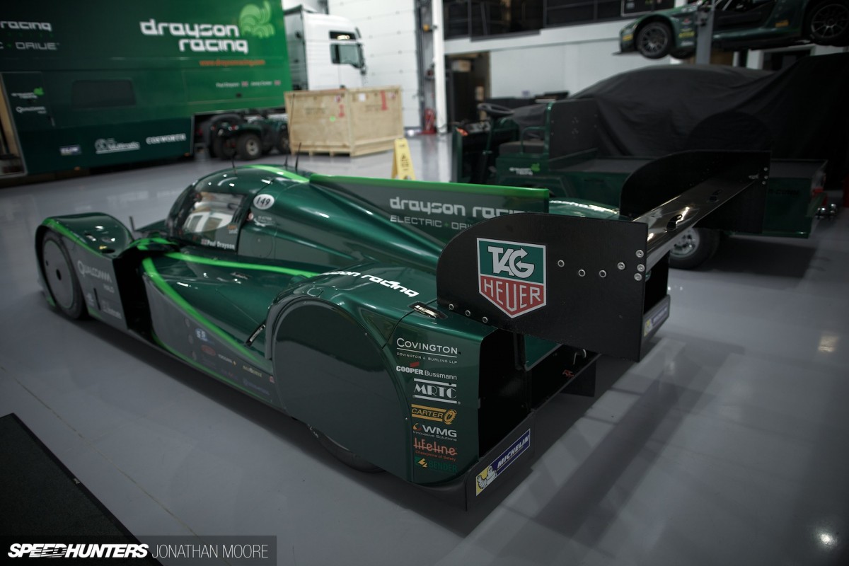 Lord Paul Drayson and the Lola B12/69EV at Drayson Racing Technologies