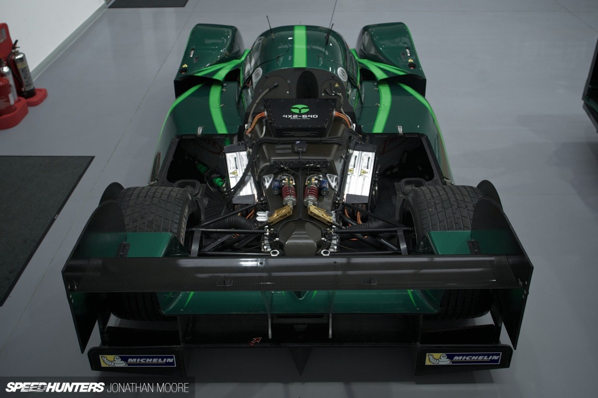 Lord Paul Drayson and the Lola B12/69EV at Drayson Racing Technologies