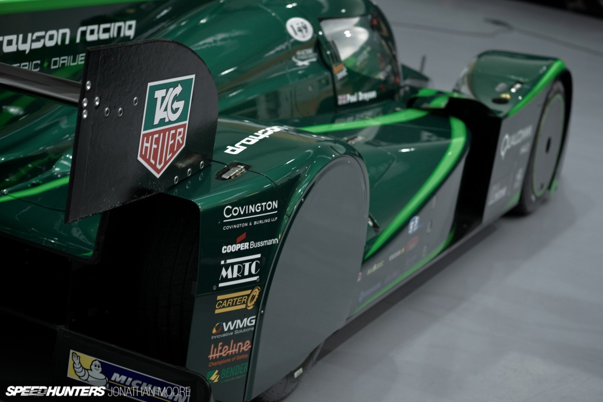 Lord Paul Drayson and the Lola B12/69EV at Drayson Racing Technologies