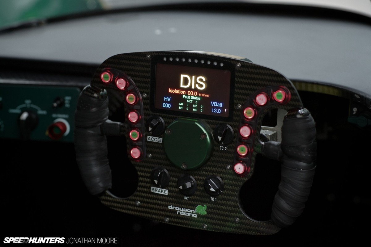 Lord Paul Drayson and the Lola B12/69EV at Drayson Racing Technologies