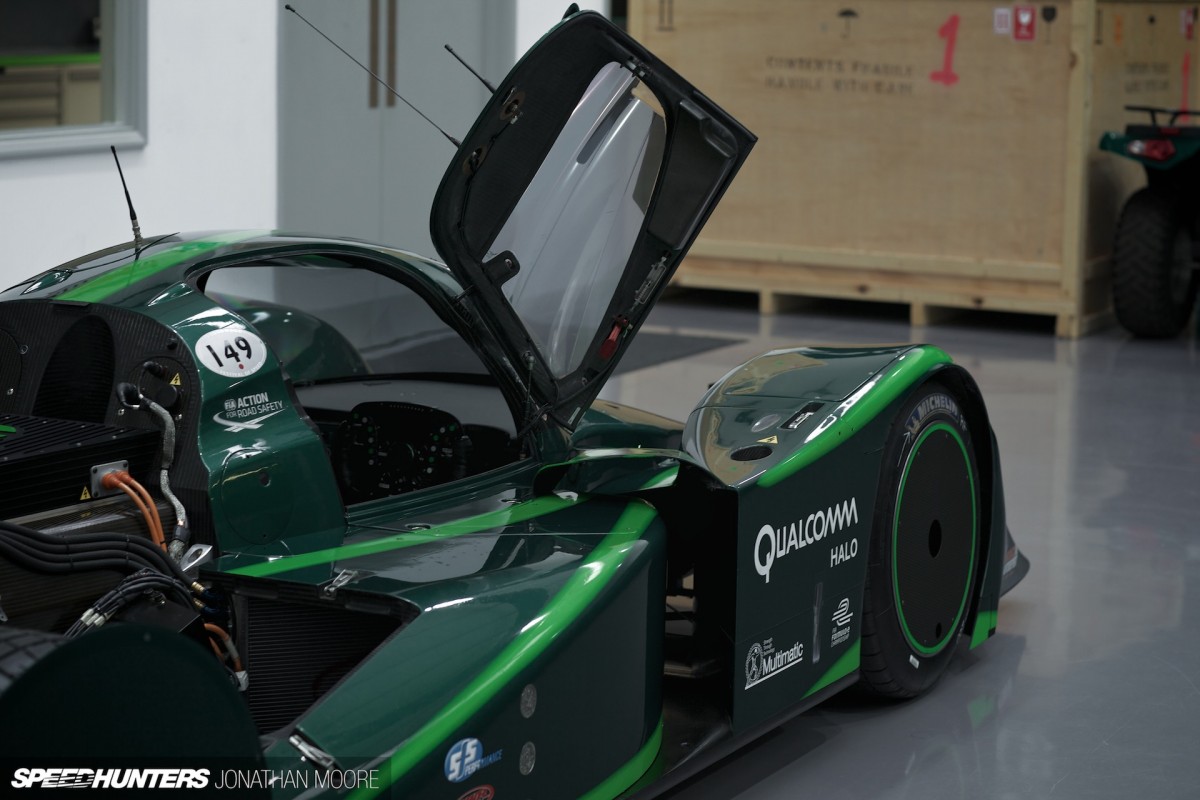 Lord Paul Drayson and the Lola B12/69EV at Drayson Racing Technologies