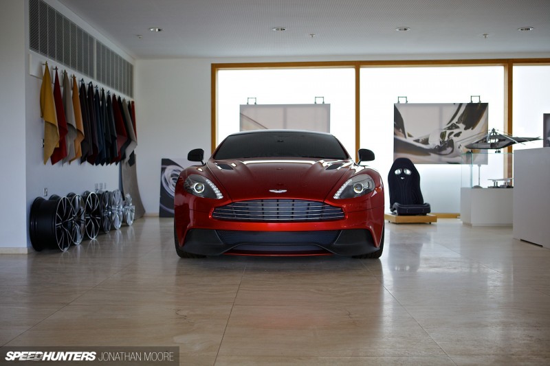 The Aston Martin headquarters and production line at Gaydon in the UK