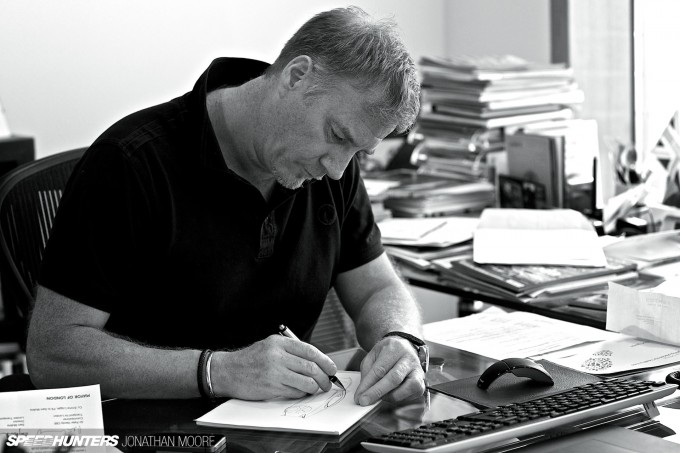Marek Reichman, Aston Martin's Director Of Design, at the company's headquarters in Gaydon