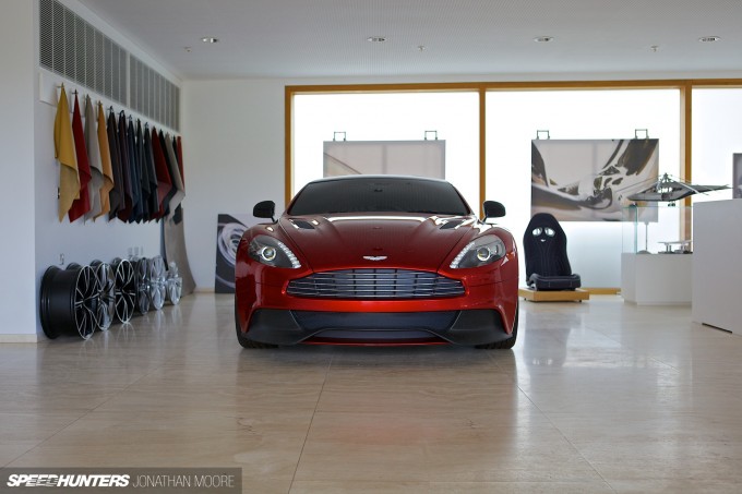 The Aston Martin headquarters and production line at Gaydon in the UK