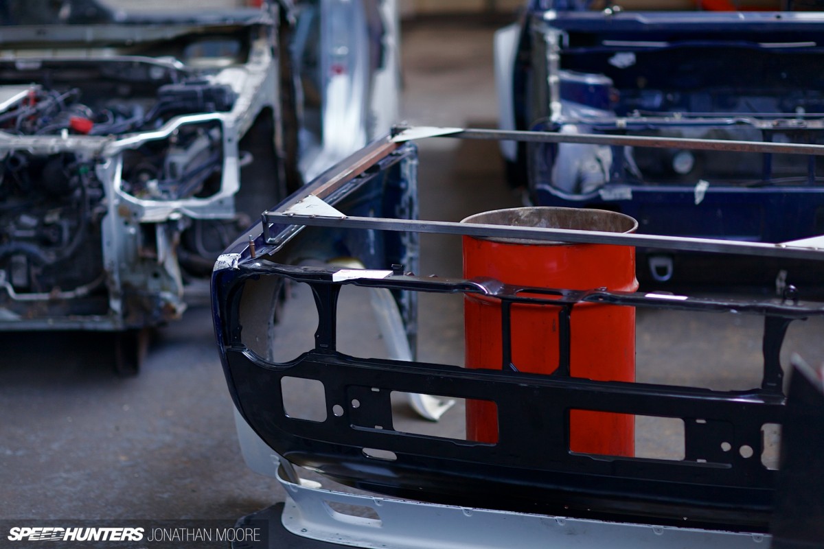 Build in progress of the KM4SH (Kei Miura 4 Speedhunters) Golf at the workshop of Hauser Racing, Wellingborough