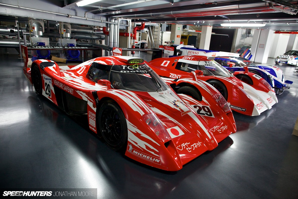 The Toyota Motorsports Group museum at their headquarters in Cologne, located in one of the wind tunnel buildings from their Formula 1 programme