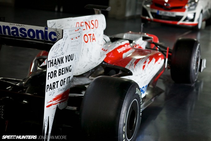 The Toyota Motorsports Group museum at their headquarters in Cologne, located in one of the wind tunnel buildings from their Formula 1 programme