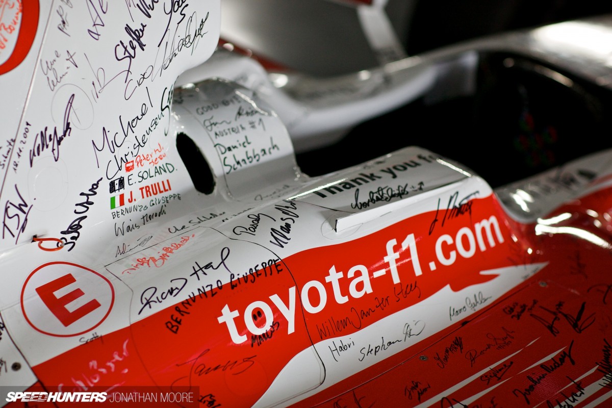 The Toyota Motorsports Group museum at their headquarters in Cologne, located in one of the wind tunnel buildings from their Formula 1 programme