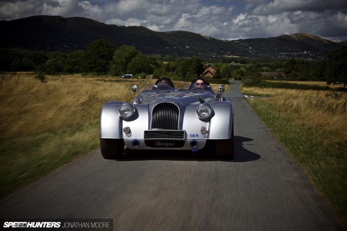 Photo shoot of the 2014 Morgan Plus 8 Centenary Speedster in and around the Malvern Hills