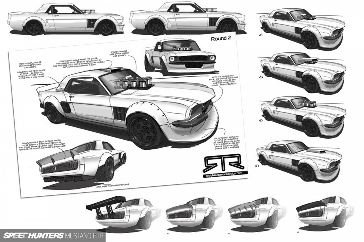 Hoonigan Mustang Drawing While ken block has put his name on over a