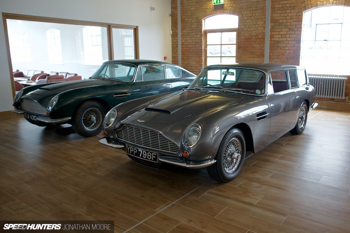 The Aston Martin Heritage Works facility in Newport Pagnell