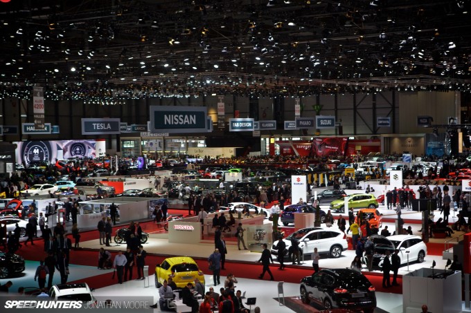 The 85th Geneva Salon International de l'Auto motor show, held at Palexpo, Switzerland