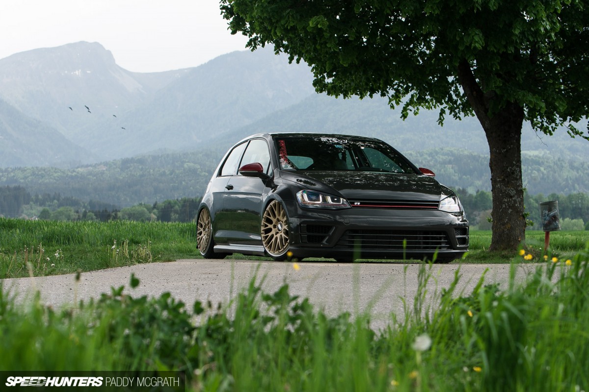 slammed vw golf gti