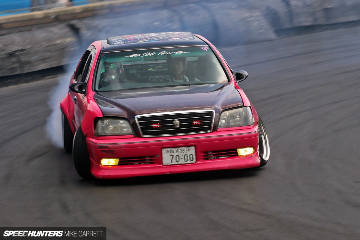 Think Pink Drifting A Japanese Cop Car Speedhunters