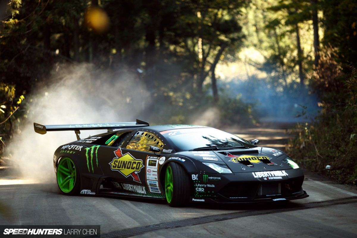 lamborghini drifting crash