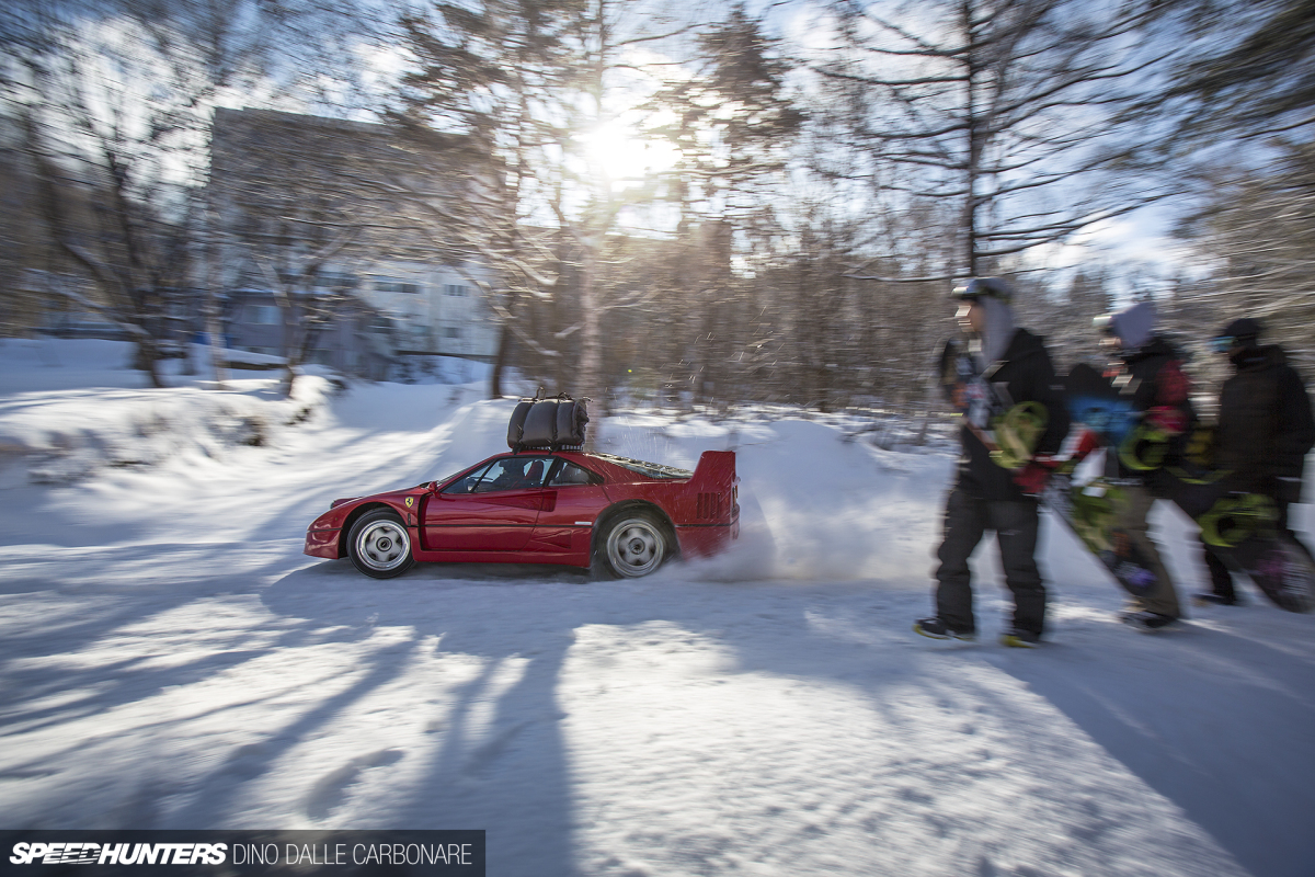 Filming In The Snow With An F40