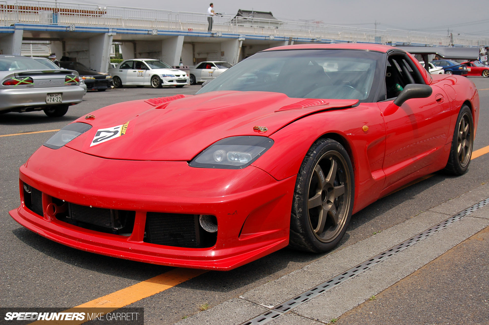 There was a serious C5 Corvette sporting a fixed headlight conversion and a...