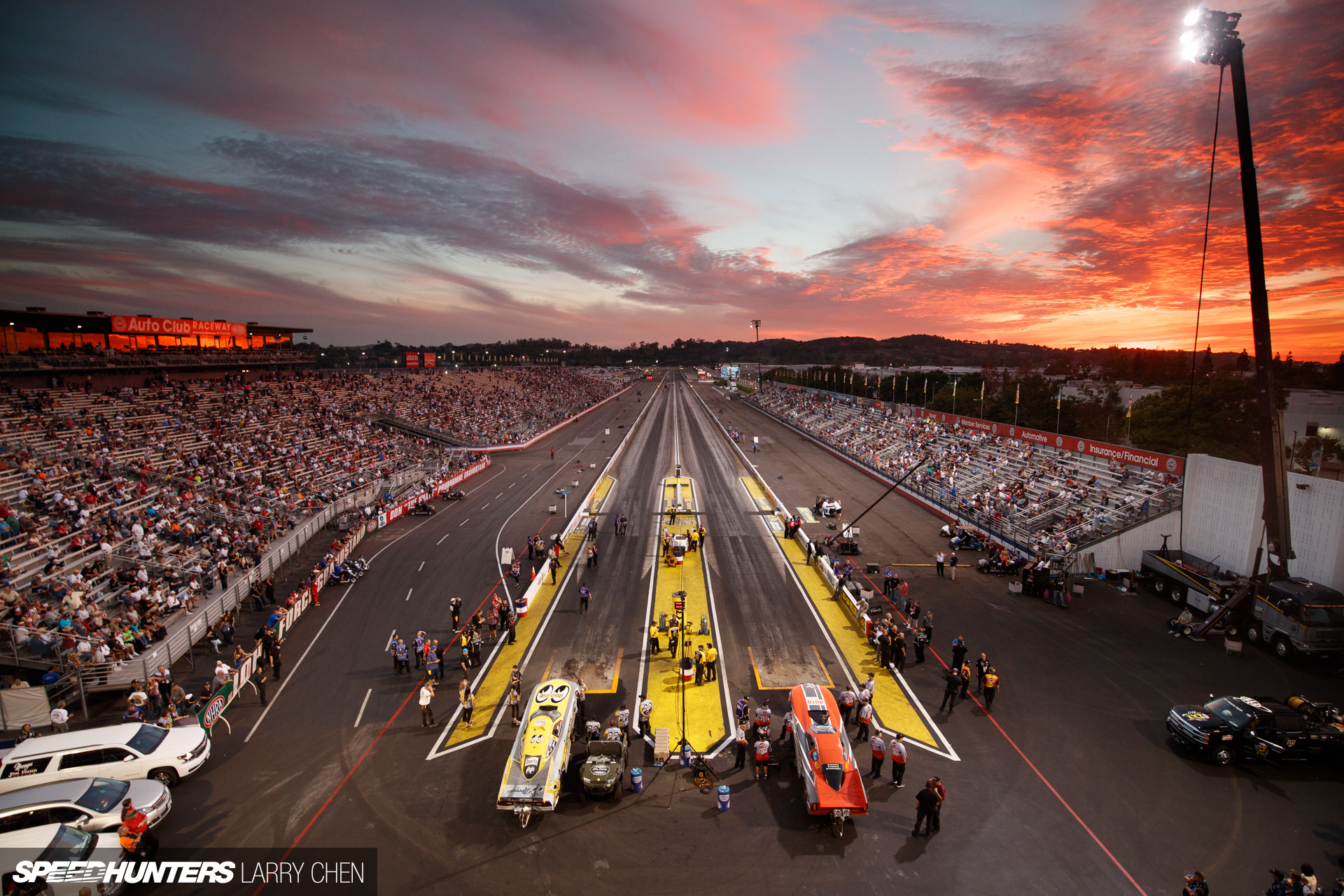 Mellow yellow drag racing