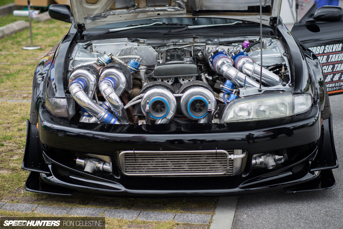 Nissan Silvia s14 с 4 турбинами