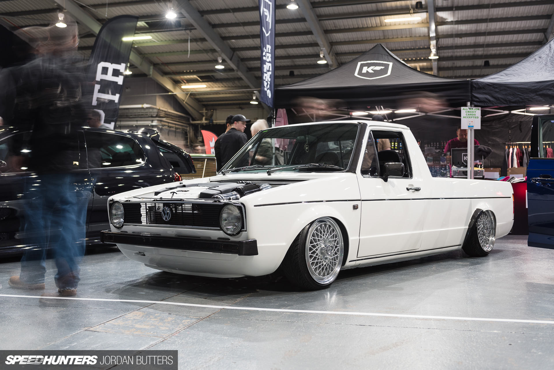 A VW Caddy at Ultimate Dubs 2018